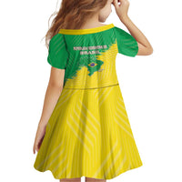 Brazil Coat Of Arms Family Matching Tank Maxi Dress and Hawaiian Shirt With Flag Style - Wonder Print Shop