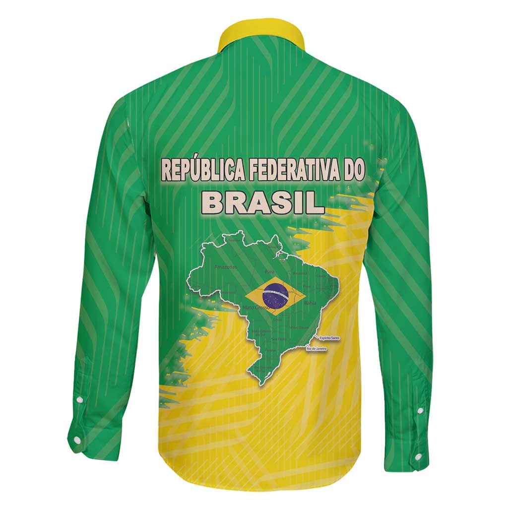 Brazil Coat Of Arms Family Matching Tank Maxi Dress and Hawaiian Shirt With Flag Style - Wonder Print Shop