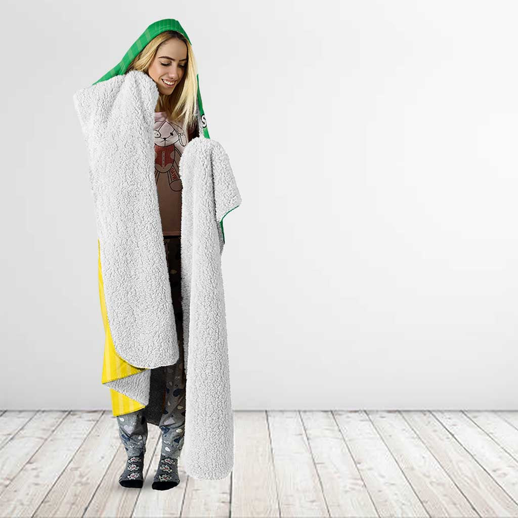 Brazil Coat Of Arms Hooded Blanket With Flag Style