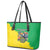 Brazil Coat Of Arms Leather Tote Bag With Flag Style - Wonder Print Shop