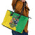 Brazil Coat Of Arms Leather Tote Bag With Flag Style - Wonder Print Shop