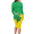 Brazil Coat Of Arms Long Sleeve Bodycon Dress With Flag Style - Wonder Print Shop