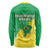 Brazil Coat Of Arms Long Sleeve Shirt With Flag Style - Wonder Print Shop