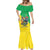 Brazil Coat Of Arms Mermaid Dress With Flag Style - Wonder Print Shop