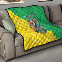 Brazil Coat Of Arms Quilt With Flag Style - Wonder Print Shop