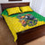 Brazil Coat Of Arms Quilt Bed Set With Flag Style - Wonder Print Shop