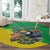 Brazil Coat Of Arms Round Carpet With Flag Style