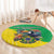 Brazil Coat Of Arms Round Carpet With Flag Style