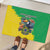 Brazil Coat Of Arms Rubber Doormat With Flag Style - Wonder Print Shop