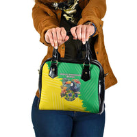 Brazil Coat Of Arms Shoulder Handbag With Flag Style