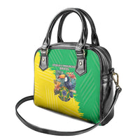 Brazil Coat Of Arms Shoulder Handbag With Flag Style
