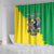 Brazil Coat Of Arms Shower Curtain With Flag Style