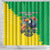 Brazil Coat Of Arms Shower Curtain With Flag Style