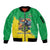 Brazil Coat Of Arms Sleeve Zip Bomber Jacket With Flag Style - Wonder Print Shop