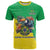 Brazil Coat Of Arms T Shirt With Flag Style - Wonder Print Shop