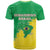 Brazil Coat Of Arms T Shirt With Flag Style - Wonder Print Shop