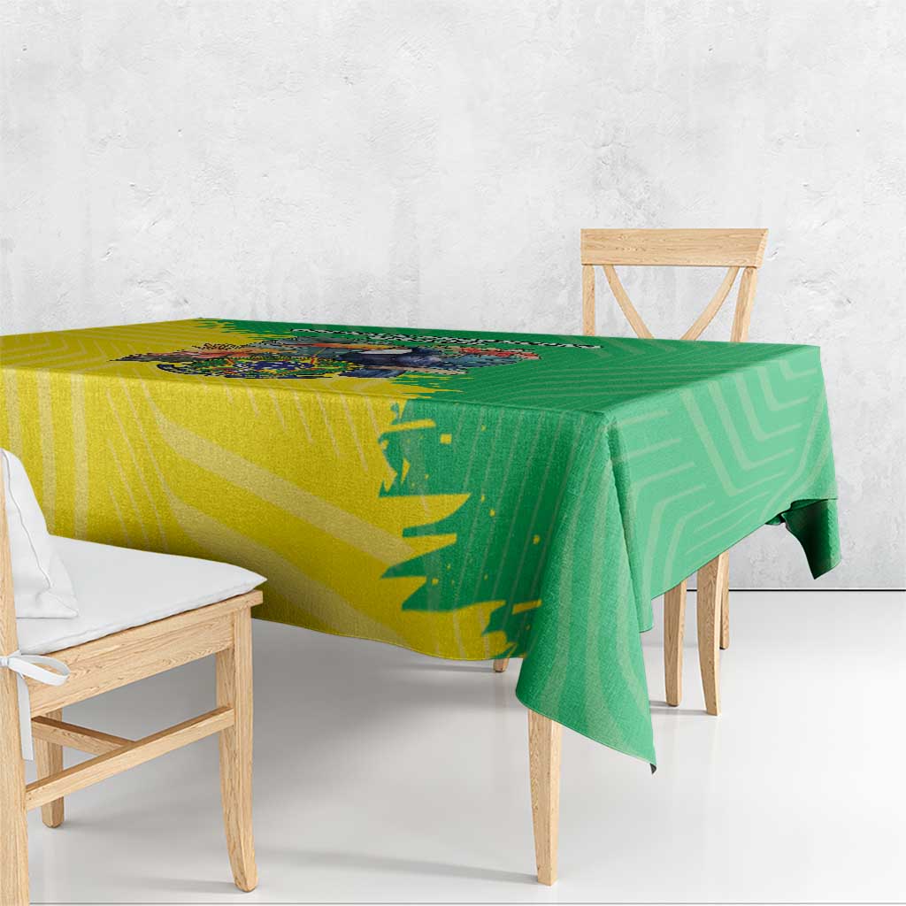 Brazil Coat Of Arms Tablecloth With Flag Style - Wonder Print Shop