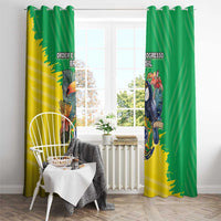 Brazil Coat Of Arms Window Curtain With Flag Style - Wonder Print Shop