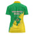 Brazil Coat Of Arms Women Polo Shirt With Flag Style - Wonder Print Shop