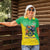 Brazil Coat Of Arms Women Polo Shirt With Flag Style - Wonder Print Shop