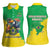 Brazil Coat Of Arms Women Sleeveless Polo Shirt With Flag Style - Wonder Print Shop