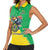Brazil Coat Of Arms Women Sleeveless Polo Shirt With Flag Style - Wonder Print Shop
