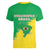 Brazil Coat Of Arms Women V-Neck T-Shirt With Flag Style - Wonder Print Shop