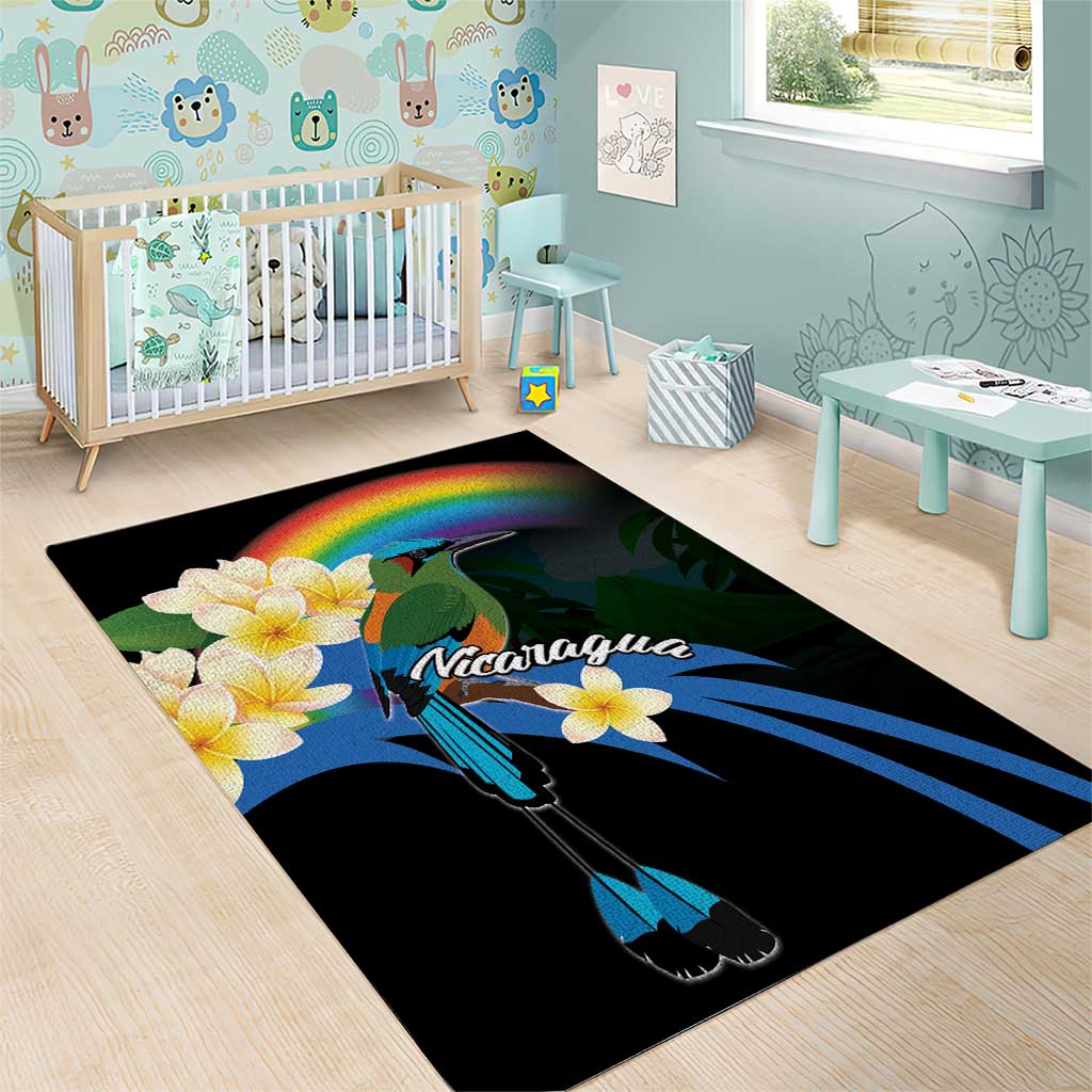 Nicaragua Independence Day Area Rug En Dios confiamos - Wonder Print Shop