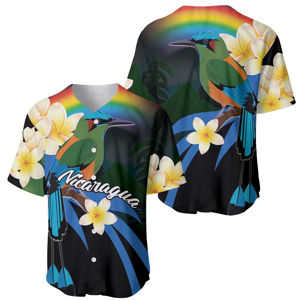 Nicaragua Independence Day Baseball Jersey En Dios confiamos - Wonder Print Shop
