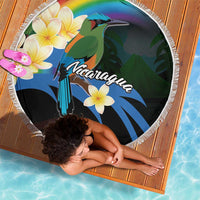 Nicaragua Independence Day Beach Blanket En Dios confiamos - Wonder Print Shop