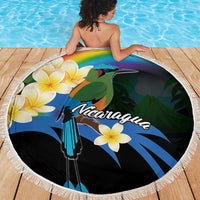 Nicaragua Independence Day Beach Blanket En Dios confiamos - Wonder Print Shop