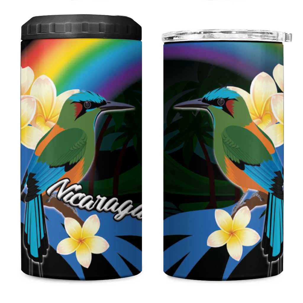 Nicaragua Independence Day 4 in 1 Can Cooler Tumbler En Dios confiamos - Wonder Print Shop