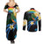 Nicaragua Independence Day Couples Matching Summer Maxi Dress and Long Sleeve Button Shirt En Dios confiamos - Wonder Print Shop