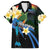 Nicaragua Independence Day Family Matching Off The Shoulder Long Sleeve Dress and Hawaiian Shirt En Dios confiamos - Wonder Print Shop