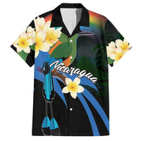 Nicaragua Independence Day Family Matching Off Shoulder Short Dress and Hawaiian Shirt En Dios confiamos - Wonder Print Shop