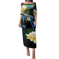 Nicaragua Independence Day Family Matching Puletasi and Hawaiian Shirt En Dios confiamos - Wonder Print Shop