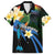 Nicaragua Independence Day Family Matching Short Sleeve Bodycon Dress and Hawaiian Shirt En Dios confiamos - Wonder Print Shop