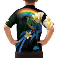 Nicaragua Independence Day Family Matching Summer Maxi Dress and Hawaiian Shirt En Dios confiamos - Wonder Print Shop