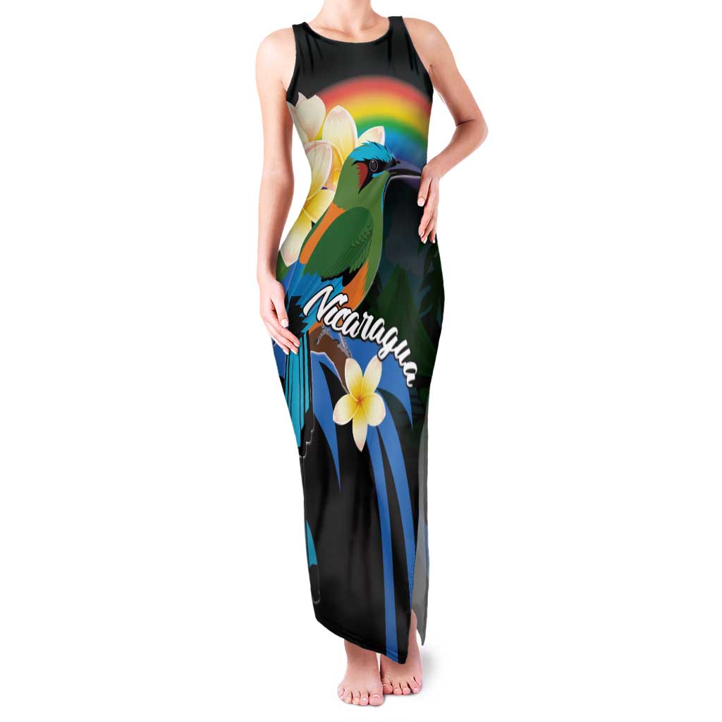 Nicaragua Independence Day Family Matching Tank Maxi Dress and Hawaiian Shirt En Dios confiamos - Wonder Print Shop