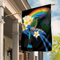Nicaragua Independence Day Garden Flag En Dios confiamos - Wonder Print Shop
