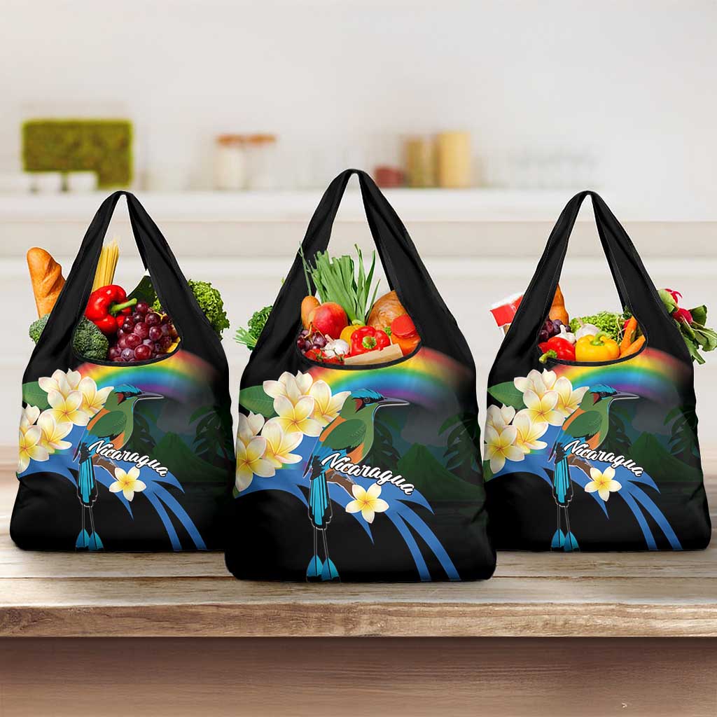 Nicaragua Independence Day Grocery Bag En Dios confiamos - Wonder Print Shop