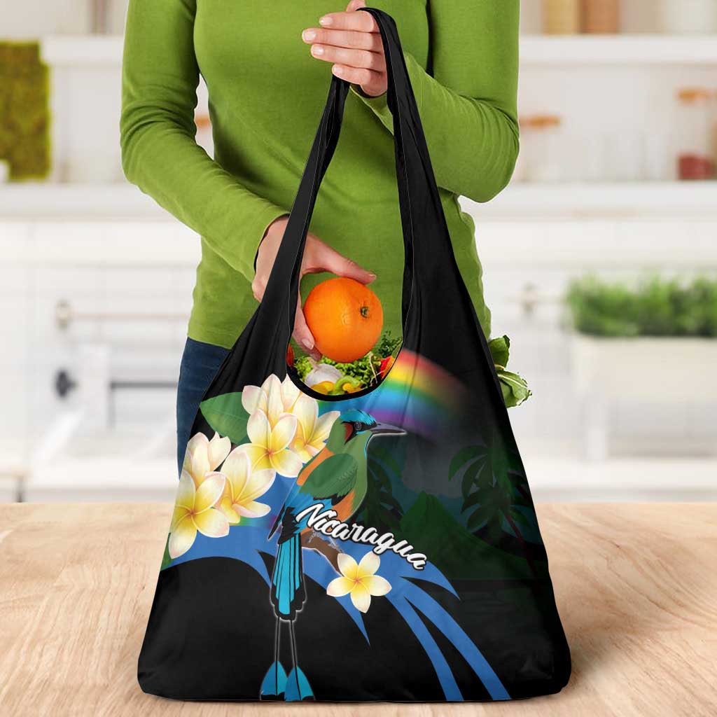 Nicaragua Independence Day Grocery Bag En Dios confiamos - Wonder Print Shop