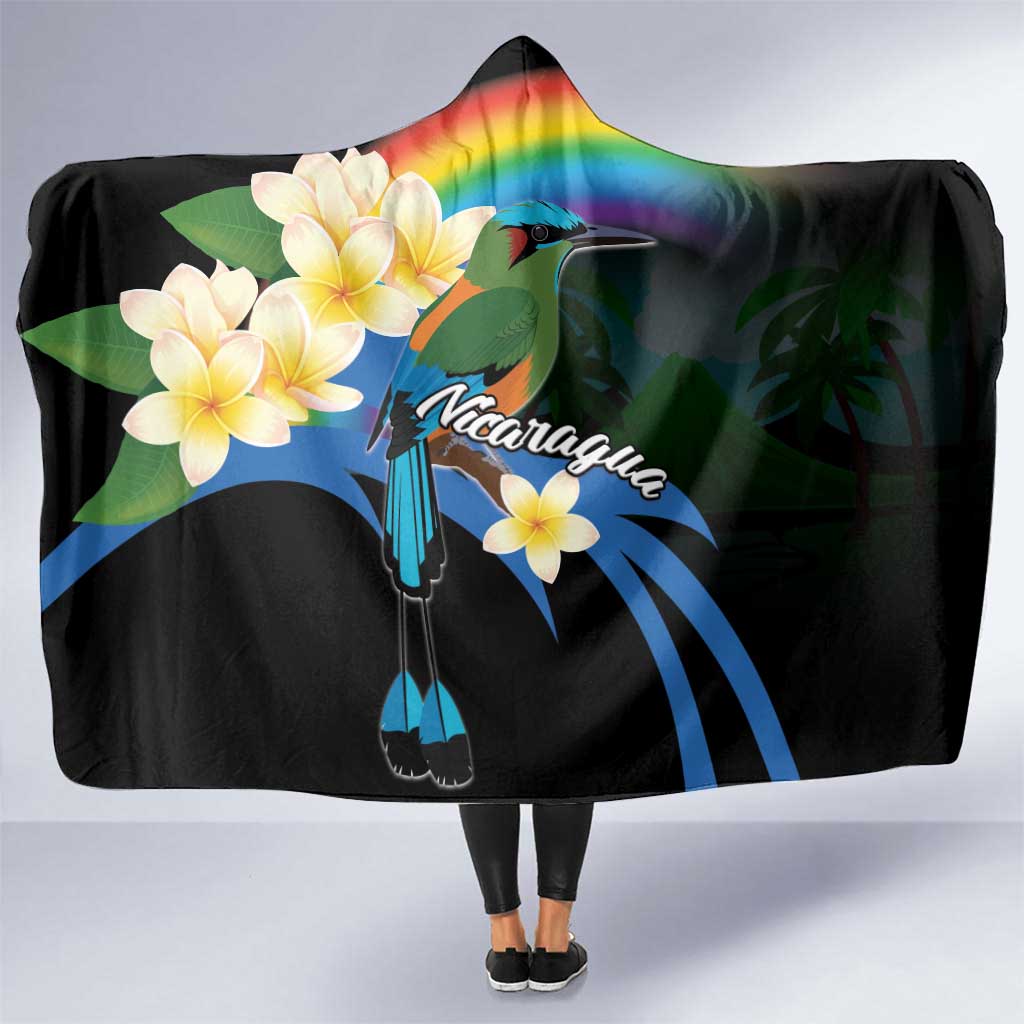 Nicaragua Independence Day Hooded Blanket En Dios confiamos - Wonder Print Shop