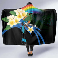 Nicaragua Independence Day Hooded Blanket En Dios confiamos - Wonder Print Shop