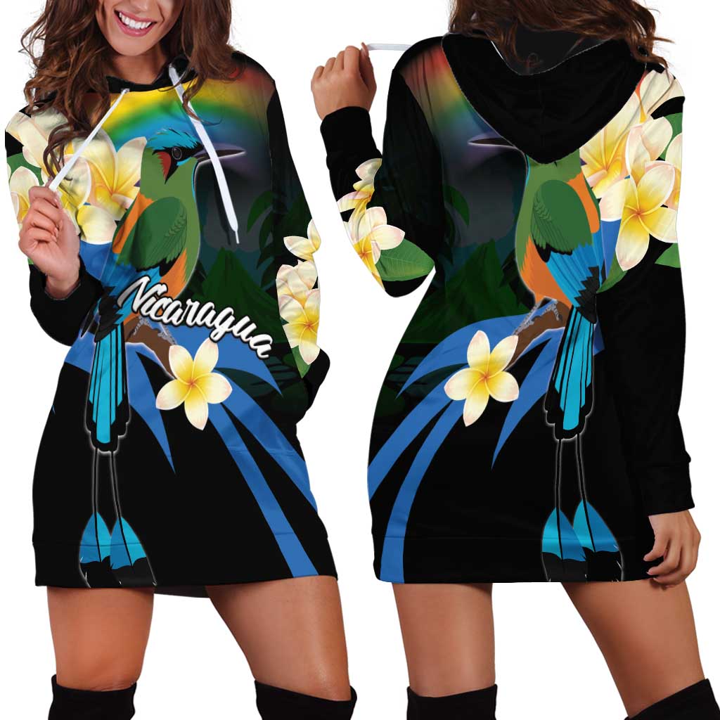 Nicaragua Independence Day Hoodie Dress En Dios confiamos - Wonder Print Shop