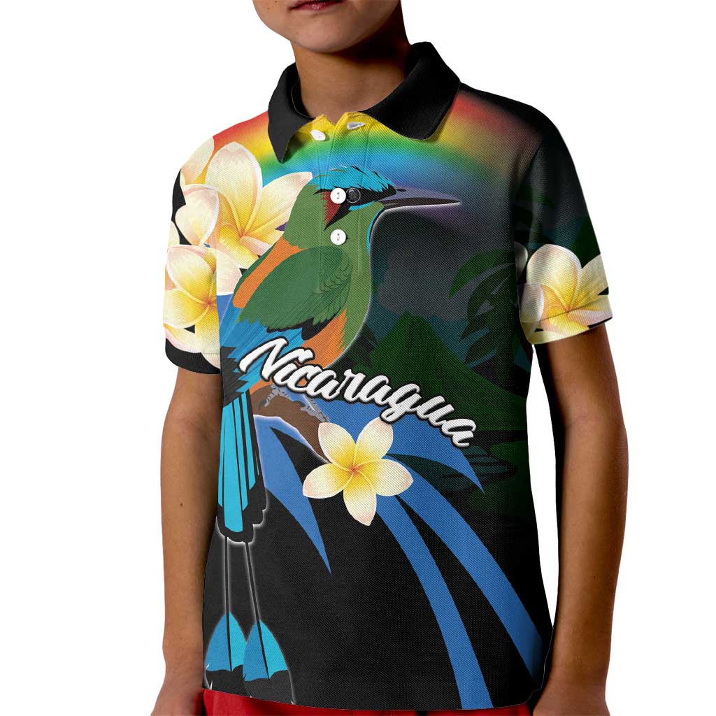 Nicaragua Independence Day Kid Polo Shirt En Dios confiamos - Wonder Print Shop