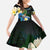 Nicaragua Independence Day Kid Short Sleeve Dress En Dios confiamos - Wonder Print Shop