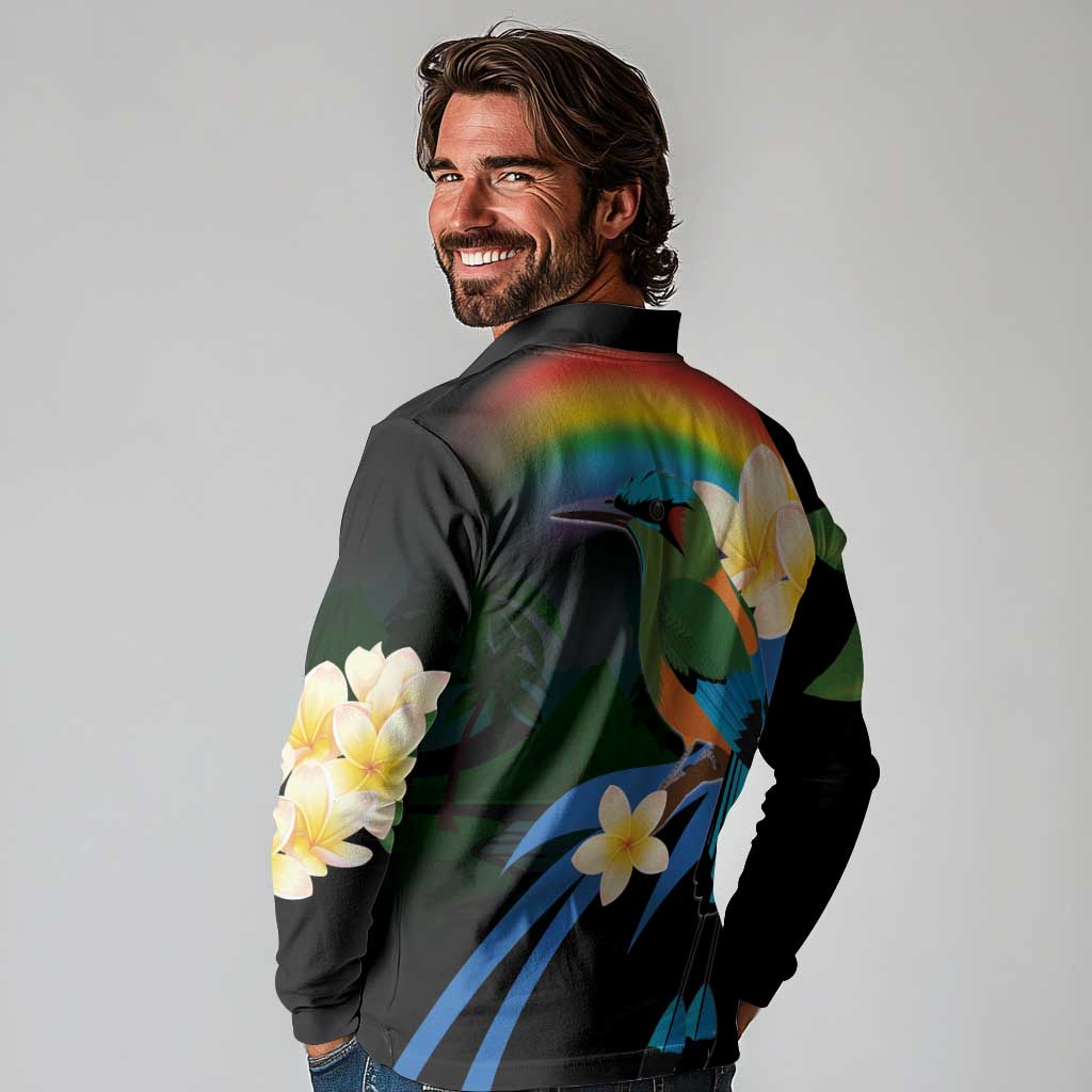 Nicaragua Independence Day Long Sleeve Polo Shirt En Dios confiamos - Wonder Print Shop