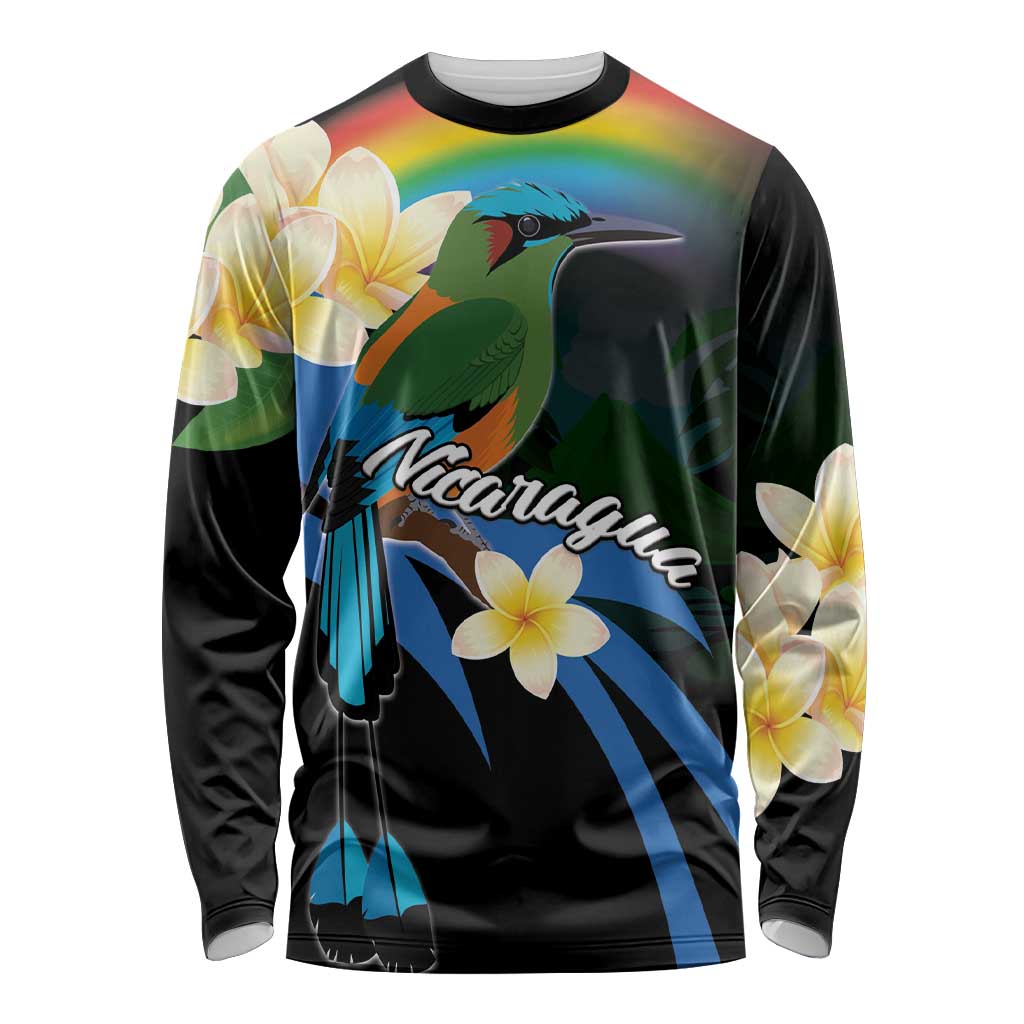 Nicaragua Independence Day Long Sleeve Shirt En Dios confiamos - Wonder Print Shop