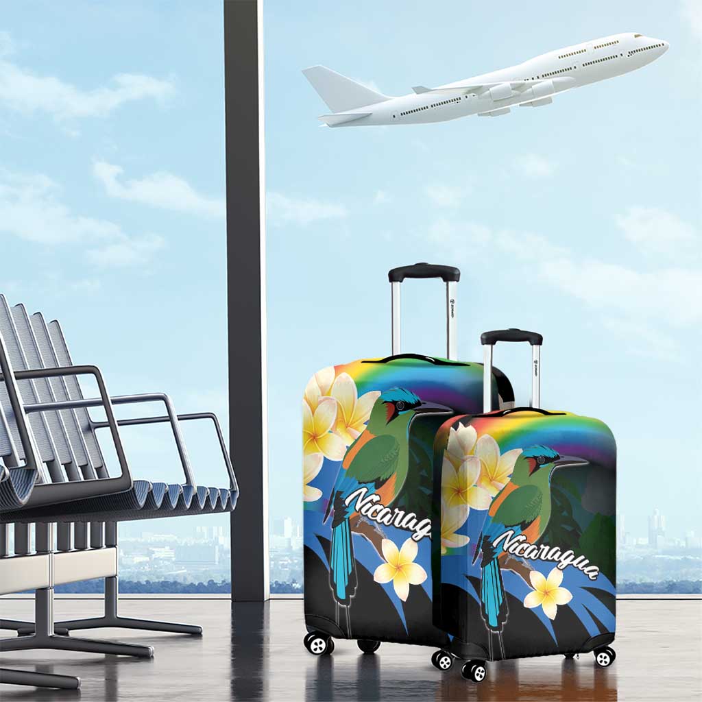 Nicaragua Independence Day Luggage Cover En Dios confiamos - Wonder Print Shop